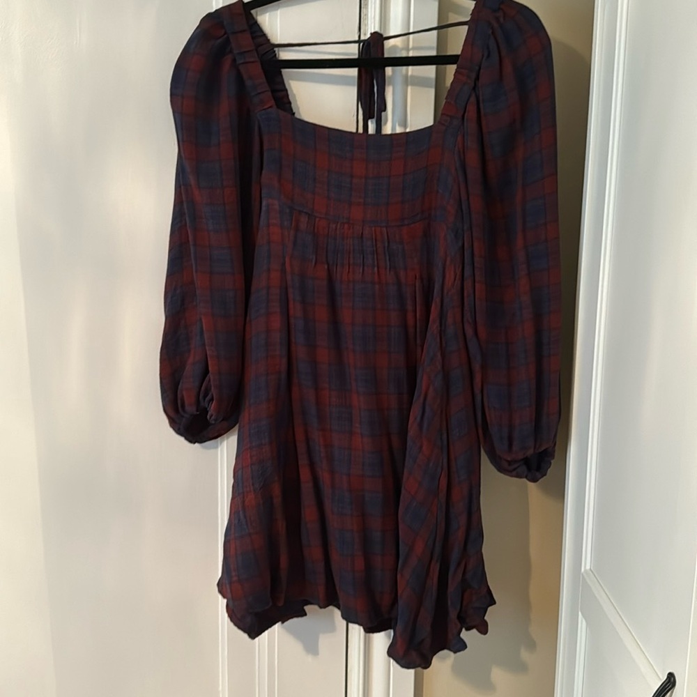 Urban outfitters lachlan flannel babydoll dress